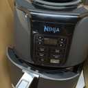 Ninja Air Fryer | 4 QT Capacity | 4-in-1 Roast, Crisp, Roast, Reheats, & Dehydrates | Dishwasher Safe Parts | 105F-400F | Includes 20 Easy & Healthy Recipes | 1550 watt | Grey | AF101