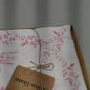 Solino Home Pink Floral Table Runner 36 inch - 100% Pure Linen Table Runner 14 x 36 Inch for Summer - Handcrafted and Machine Washable - Jolie Fleur Print