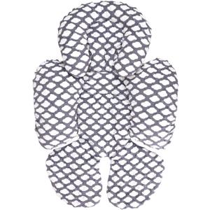 KAKIBLIN Infant Car Seat Insert, Baby Carseat Head & Body Support for Newborn, 2-in-1 Reversible Baby Car Seat Cushion, Soft Stroller Cushion Insert for Car Seats, Bouncer, Strollers, Swing (Cloud)