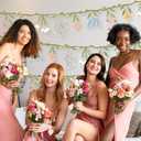 Cheerland 3pcs Flower Banner Wildflower Garland Floral for Enchanted Garden Theme Bridal Shower Wedding Birthday Baby Bloom Fairy Tale Woodland Grad in Bloom Cottagecore Mothers Day Party Decorations