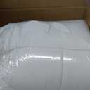 EASELAND Queen Size Mattress Pad Pillow Top Mattress Cover Quilted Fitted Mattress Protector Cotton Top Stretches up 8-21" Deep Pocket Cooling Mattress Topper (60x80 inch, White)