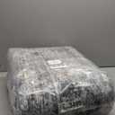 Area Rug 9x12 Washable Gray Vintage Traditional Mat Distressed Indoor Foldable Thin Retro Accent Floral Non Slip Carpet for Living Room Dining Room Office (Grey)