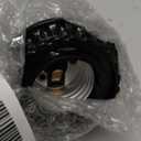 2 Pack UL Listed E26 Light Socket Lamp Socket Replacement with ON Off Switch Threaded Medium Base Lamp Parts with Shade Ring for Table Floor Light Bulb Fixture Repair Kit, Black