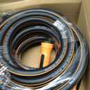Garden Hose 50 ft x 5/8", NON-EXPANDING Flexible Water Hose, Kink Resistant Lightweight Hybrid Hose-Black Oange