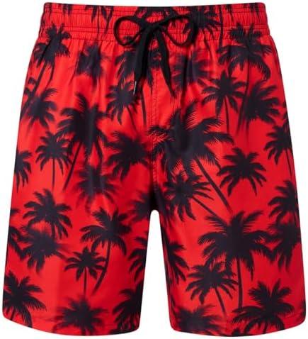 uideazone Men Swim Trunks Drawstring Elastic Waist Quick Dry Beach Shorts with Mesh Lining Swimwear Bathing Suits Size XL