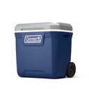 Coleman Classic Series Insulated Portable Rolling Cooler with Wheels, Leak-Resistant Outdoor Hard Cooler Keeps Ice up to 5 Days, 65-Quart