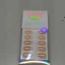 French Tip Press On Nails - BTArtbox White Almond Medium Reusable Stick On Nails in 15 Sizes - 30 Soft Gel Fake Nail Kit for Women Gift, Classic