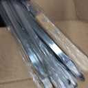 23.5 Inch Extra Long Large Kabob Skewers,12pcs Flat Wide Stainless Steel BBQ Skewer,Reusable Barbecue Stick for Grilling,Metal Heavy Duty Thick Kebab with Wooden Handle with Bag.