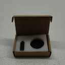Mechanical Door Stopper with Adjustable Height - Windproof Heavy Duty Design, No Drilling Installation, with 3M Adhesive & Screws for All Floor Types (Matte Black)