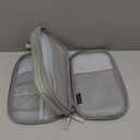 FYY Travel Cable Organizer Bag Pouch Electronic Accessories Carry Case Portable Waterproof Double Layers All-in-One Storage for Cord, Charger, Phone, Earphone Grey