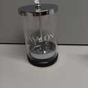 TASALON Barber Jar Pack of 1 - 25 oz Stainless Cap and Glass Jar with Removable Basket, Salon or Nail Spa