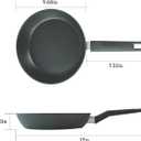 9.5 Nonstick Frying Pan, Nonstick Fry Pan Griddle Pan, Dishwasher and Oven Safe, PFOA-Free, Stovetop Grill Pan Works with Gas, Electric Stove, Induction Cooktops