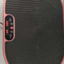 Vibration Plate Exercise Machine with Resistance Bands for Weight Loss, 120 Speed Levels, Remote Control, Compact Home Gym Equipment (Pink)