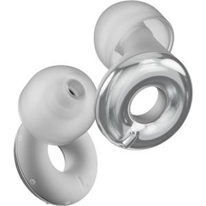 Loop Switch 2 Adjustable Ear Plugs  3 Noise Relief Modes for Ultimate Control | Flexible Noise Reduction Earplugs for Focus, Travel, Socializing, Festivals & More | 20-26 dB (SNR) Noise Reduction (Silver)