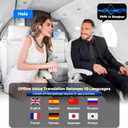2 x OWS Translator Earbuds: 3in1 Translator Earphones 144 Languages & Accents & 8 Offline Translation Packs HD Sound Quality Long Battery Life, Ideal for Travel & Business, Milkywhite
