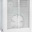 198 High Capacity Wall Heater, White Painted Grille,4000/2000 W at 240 V/120V with Adjustable Thermostat compatible with Broan 198 Wall Heater for Kitchens, Living Rooms, and Entryways