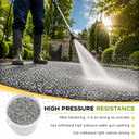 Paint Resin Bound Gravel Kit, No Weeds, Safe High Pressure Cleaning (Grey) | Mixed Permeable High Strength, DIY Resin Flooring, UV-Resistant, Suitable for Driveways, Garden Paths, Swimming Pool, Plaza