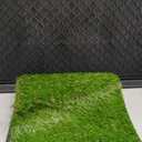 Ottomanson Artificial Grass Puppy Potty Training Pad with Tray, 15" x 30" Reusable Pee Pad for Small Pets and Dogs
