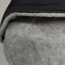 Lelepet Warm Dog Coats for Large Dogs Waterproof Dog Jacket Reflective Pet Fleece Vest Windproof Cold Weather Coats with Adjustable Buckle & Leash Hole, Black, XL