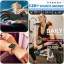 MorePro Health Fitness Tracker with 24/7 Heart Rate/Blood Pressure Monitor, Blood Oxy-gen/Sleep Tracking, 120+ Sports Activity Tracker, Smart Watch (Make/Answer Call) with Step Counter for Women Men