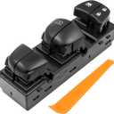 Driver Side Master Power Window Switch Compatible with Nissan Juke 2011-2017, NissanTiida/Sylphy 2012-2016, Nissan Altima/Sentra/Leaf/Rogue 2013-2018,25401-3TA5A, 25401-3SH1A25401-3NF0A
