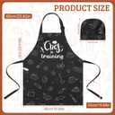 XLSXEXCL Kids Apron and Chef Hat, Kitchen Cooking Apron with Pockets Kids