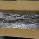 HandT USA Based Overhead Garage Storage Rack, Ceiling Tote Bin Organization Rails Shelving Racks System, Heavy Duty Hanging Metal Rack Systems for 27 Gallon Container, Supports Most Bins, 4 Sets Black