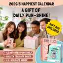 Punny Day-to-Day Calendar for 2026 | Funny Daily Desktop Calendar Christmas Stocking Stuffer Gift for Home or Office, Funny Desk Calendar 2026, Daily Tear Off Pages with Puns, White Elephant Gifts
