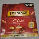 Twinings Chai Black Tea Individually Wrapped Bags, 100 Count (Pack of 1), Richly Blended with Warm Spices, Caffeinated, Enjoy Hot or Iced, 100 Teabags
, BBD: 08/JAN/2029