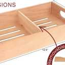 Mantello Cigars Spanish Cedar Cigar Tray - Adjustable Divider, Fits Large Humidors, for Humidor or Walk-in Closet 12.5" x 7.5"x 2.25"