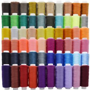 60 Color Polyester Threads - 250 Yard Per Spools Sewing Kit All Purpose for Hand & Machine Sewing