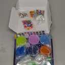 Galaxy Glow-in-The-Dark Slime Kit 9 Pack - Space Slime with Astronaut, Alien & UFO Charms, DIY Slimes Set Sensory Toys, Slimes Party Favors for Kids Gift