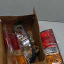 WFLNHB 1 Pair Left and Right Side Tail Lights Assembly Replacement for Toyota Tacoma 2001-2004 Driver & Passenger Side Rear Brake Lamps w/Bulbs 81560-04060 81550-04060