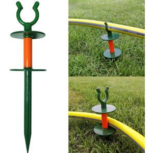 Garden Hose Guide Stake Garden hose guide spike Lawn Hose Support Soaker Holder Clip Snap (8pcs, Fit in 5/8'' Hoses) (Fit in 5/8'' Hoses)