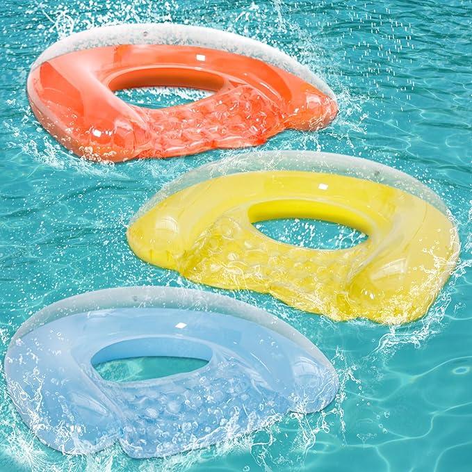 3 Pack Pool Floats Adult, PuppyuWill Minimalist Design Pool Chair Float, 52" X 38" MoodBoosting Colors, Drifter, Chair, Hammock 3in1 Inflatable Pool Toys for Pool Party, Lake, River, Sea, Outdoor