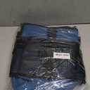 Large Grill Caddy with Paper Towel Holder - BBQ Caddy Organizer for Utensil, Condiment - Easy Carry Picnic Bag - Griddle Bag for Camping, Travel, RV - 600D Waterproof Oxford Fabric, Blue (15.8" x 11.8" x 10.6")