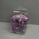 Clear Christmas Ball Ornaments,24ct Shatterproof Plastic Decorative Christmas Ornaments Hanging Xmas Tree Baubles Set with Stuffed Delicate Glittering Decorations for Holiday Party Home Decor(Purple) (Multi-Size/24-Pack)