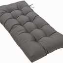 Srutirbo Waterproof Outdoor Bench Cushion, 51"x20", Swing Cushion Patio Furniture Cushions 3 Seater, for Garden Patio Furniture Lounger Bench (Dark Grey)