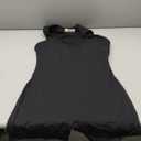 QINSEN Tennis Dress for Women Square Neck Cross Back Flare Active Workout Dress Built in Shorts Black XL