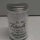 Birthday Gifts for Women Friendship, Mason Jar Night Lights for Friend, Thankgiving Gifts for Women, Suitable for Home Office Table Stands