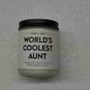 Aunt Gifts, Mothers Day Gifts for Aunt from Niece Nephew - The Cool Aunts-Candle, Best Aunts Ever Gift, Birthday Present, Auntie Gift Ideas