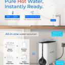 Waterdrop KJ600 Reverse Osmosis System, Instant Hot Water Dispenser, 600 GPD, Reduce PFAS, Tankless, 2:1 Pure to Drain, Under Sink, TDS Reduction, Smart Faucet, Hot and Cold Water Dispenser Faucet