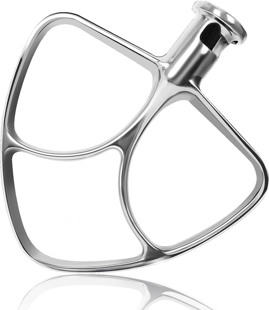 Stainless Steel Flat Beater for Kitchen Aid 4.5-5 Qt Tilt Head Mixers, Compatible Kitchen aid Paddle Attachment for Stir all of Mixtures|Durable and Heavy Duty Replacement