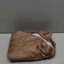 Smiry Rectangle Picnic Tablecloth, Waterproof Elastic Fitted Table Covers for 6 Foot Tables, Wipeable Flannel Backed Vinyl Tablecloths for Camping, Indoor, Outdoor (Brown, 30x72 Inches)