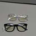 livho High Tech Blue Light Glasses - Advanced Blue Light Blocking Computer Glasses - Screen Fatigue & UV Protection (*B1 Light Black+clear)