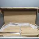 Lerliuo 4 Tier Kids Bookshelf and Storage Organizer, Five Layer Sling Children Bookcase, Baby Toddler Wooden Book Shelf, Display Cabinet for Playroom, Bedroom, Classroom, Nursery, School (Natural)