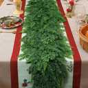 6ft Christmas Cedar Garland with Soft Thickness Pine,Thick and Lush,Artificial Green Faux Cedar Pine Garland for Christmas Winter Home Mantel Fireplace Holiday Party Dcor (6FT)