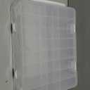 New brothread Double-Sided Storage Organizer/Box with Total 48 Adjustable Compartments, Removable Dividers For Embroidery and Sewing Threads, Embroidery Floss, Needles, Beads, Small Crafts & Toys