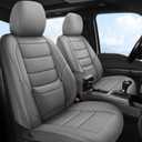 Toyota Tacoma Seat Covers 2016-2023,Truck Seat Covers for Tacoma 2016 2017 2018 2019 2020 2021 2022 2023 Double & Crew Cab SR SR5 TRD Sport TRD Off-Road TRD Pro (Grey, Full Set)