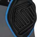 CHAMPRO mens 5 Pad Football Bull Rush 5 Pad Girdle, Black, Youth medium